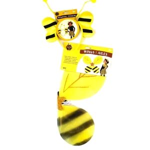 NEW Bumble Bee Headband and WIngs Set for Ages 3+